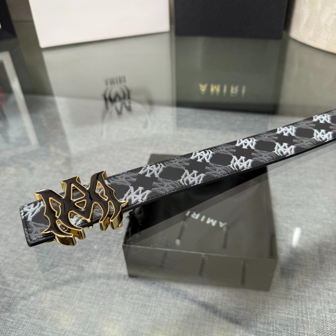 AMIRI’s Latest Viral Hit: Reversible Cowhide Leather Belt (3.8 cm Width)