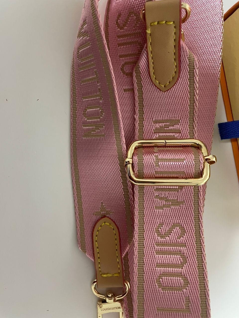 Louis Vuitton Shoulder Strap Adjustable Crossbody Shoulder Replacement Pink W/B