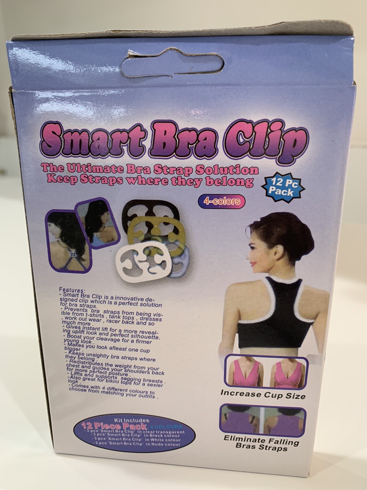 Smart Bra 12 Clips NEW Ultimate Bra Strap Holder For Sports, Tank, Halter Tops