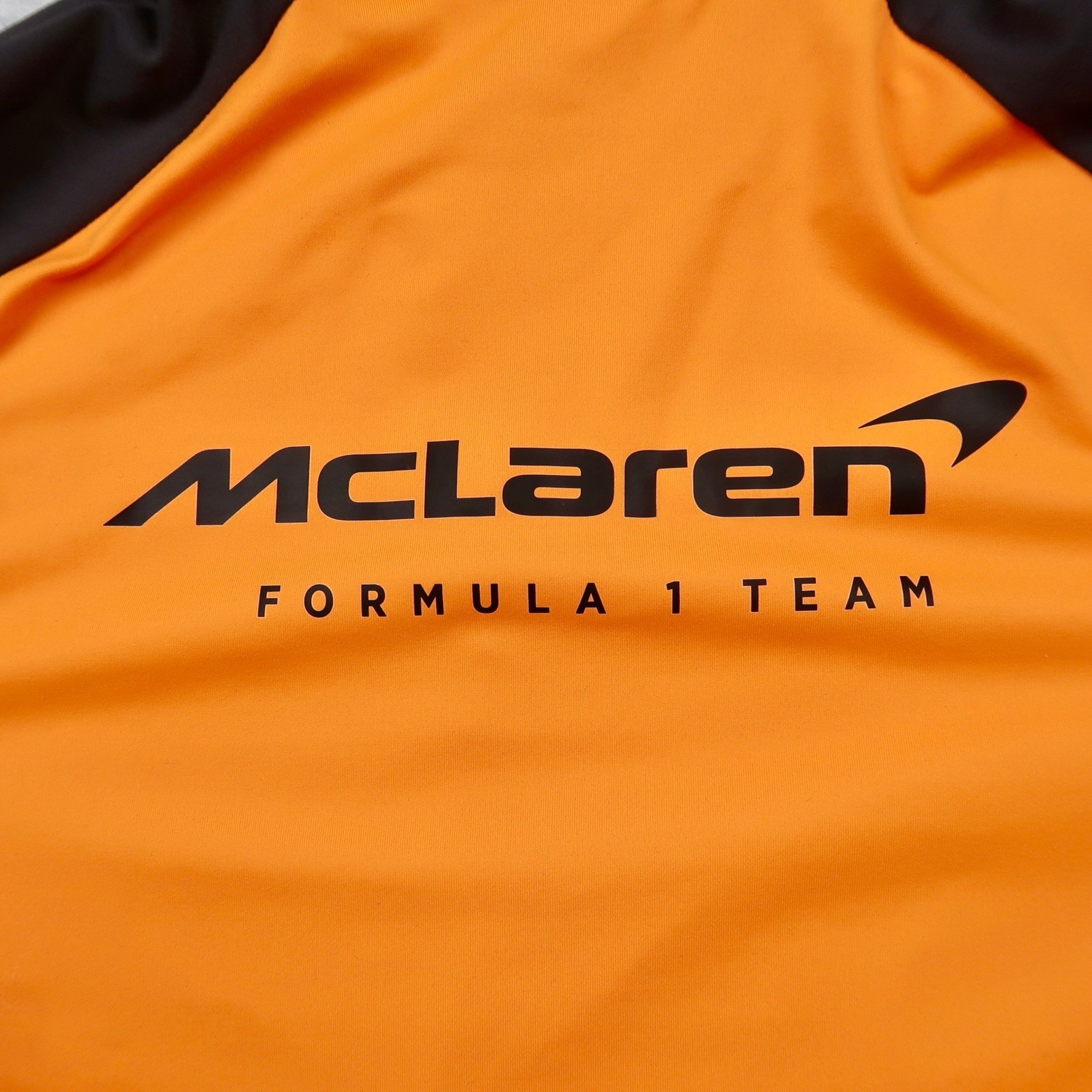 Castore McLaren Formula 1 Team Hoodie Mens Large Orange Black F1 Racing Pullover