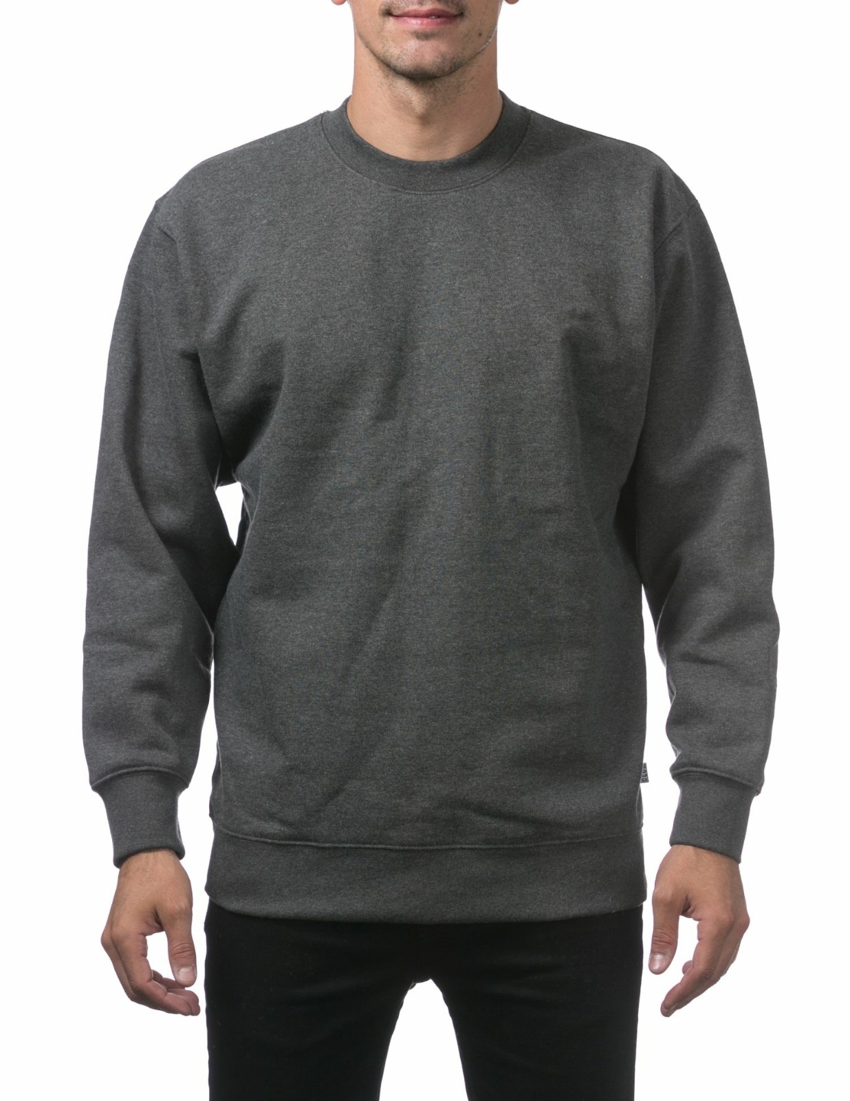 PRO CLUB MEN’S 9 oz FLEECE CREWNECK PULLOVER SWEATER (S-5XL)