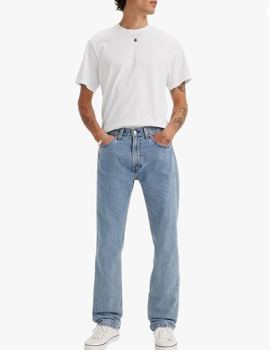 Levi’s® 505® Men’s Regular Fit Jeans Light-Stonewash, 36W x 30L. NEW SEALED!!!