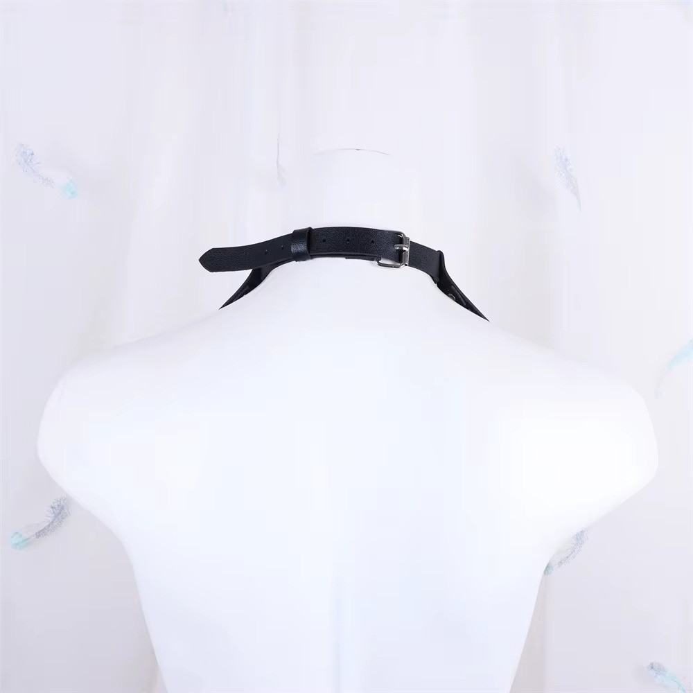 Black Sexy Trendy Rock Gothic Collar Necklaces Jewelry Gothic Leather Belt Rivet