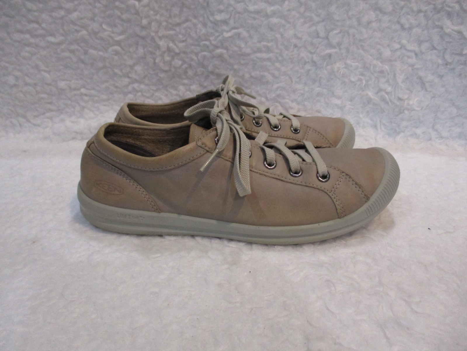Women’s, KEEN, Beige Synthetic, Lace up, Walking, Casual, Shoes, Size, 7