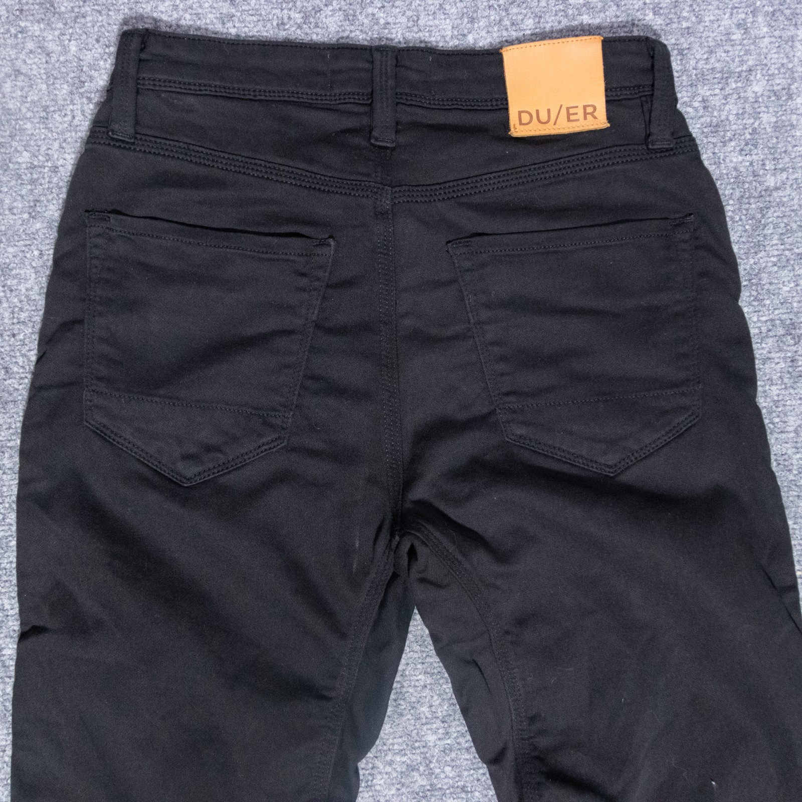 DU/ER Duer Jeans Black Performance Slim Straight Stretch Denim Men’s 28×29