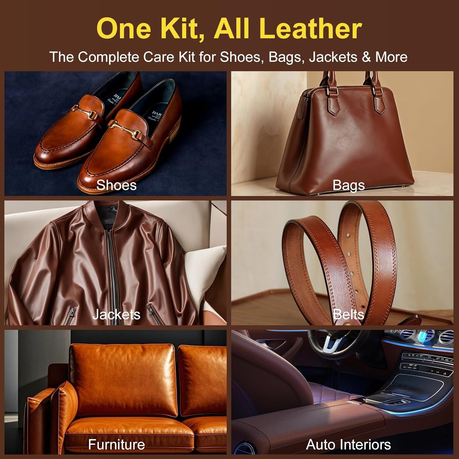 Leather Boot Care Kit – 5-in-1 Mink Oil Leather Conditioner Kit, 3.5oz Mink Oil