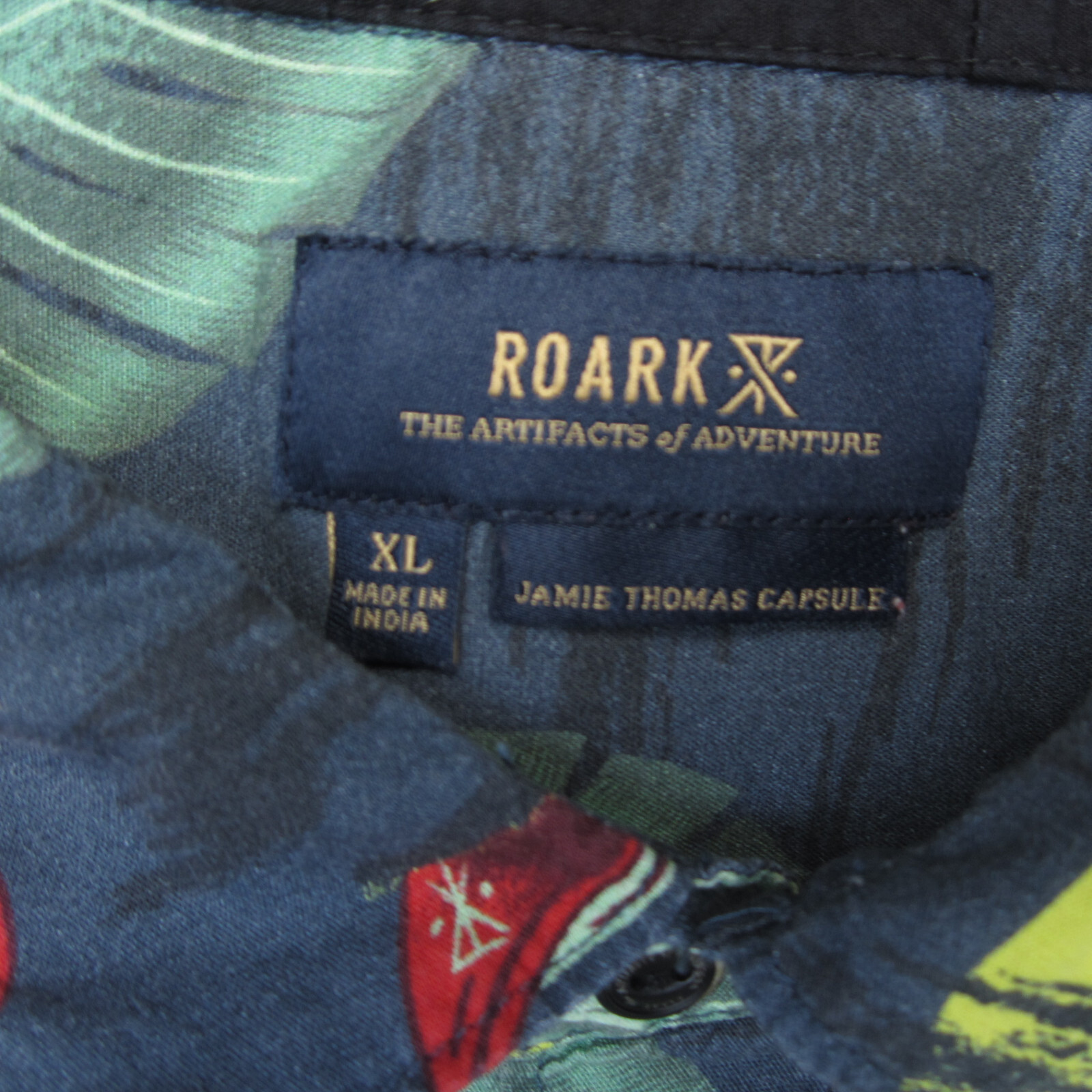 Roark Shirt Mens XL Button Up Jamie Thomas Capsule Hawaiian Camp Floral