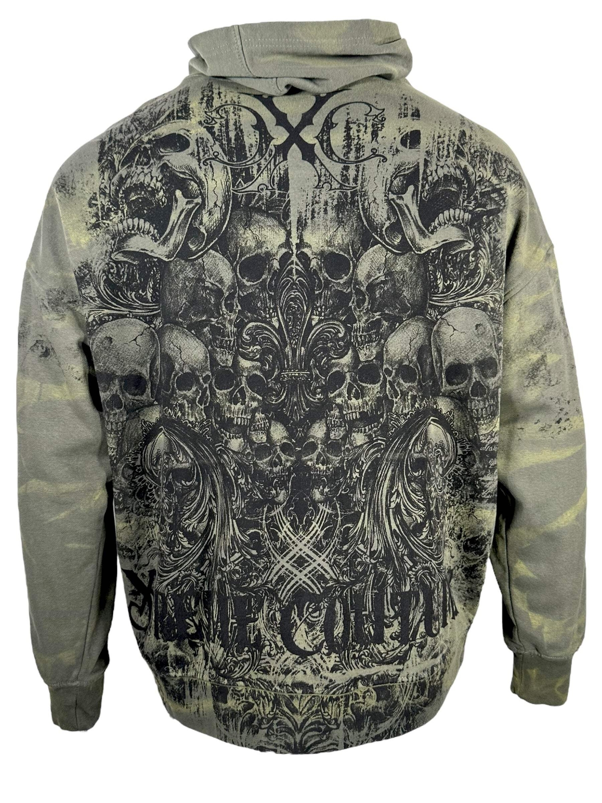 Xtreme Couture By Affliction Unisex Oversized Boxy Pullover Hoodie OFFERING