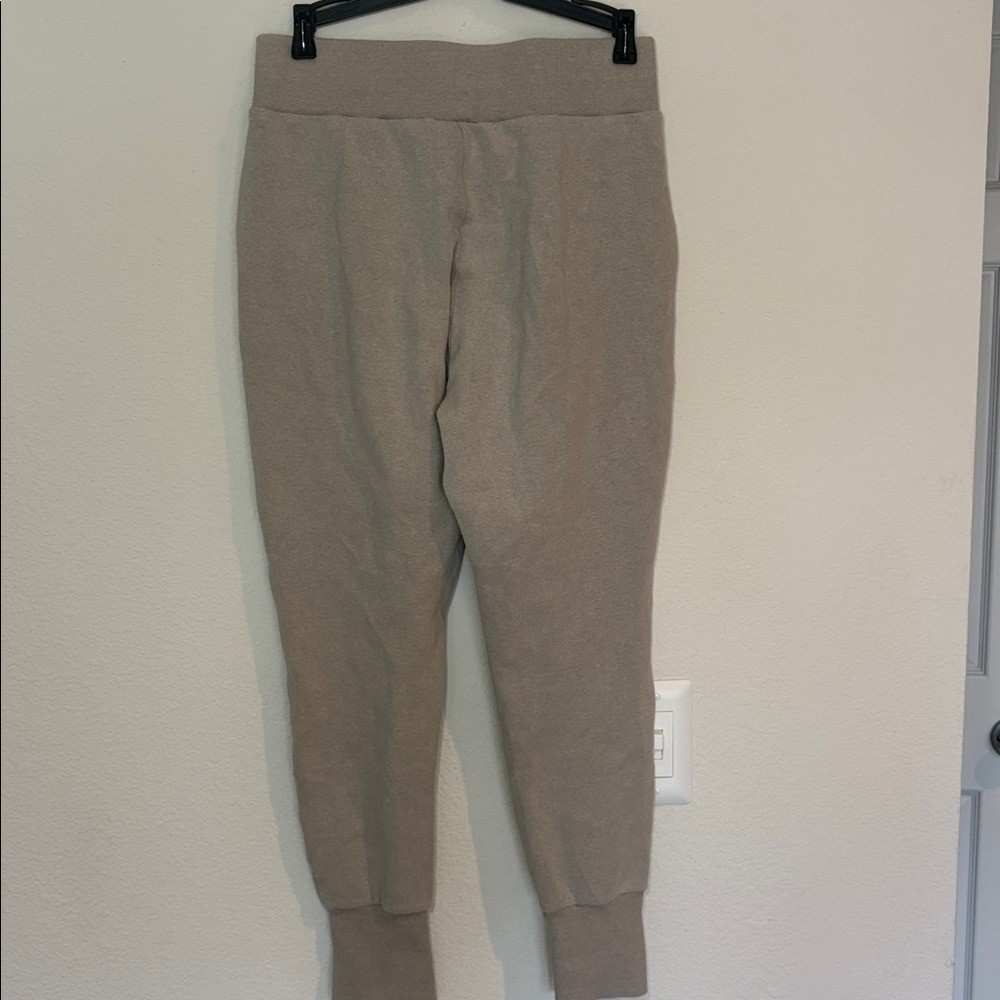 Varley Amberley Jogger Pants High Rise Pleated Pull On Tapered Light Gray small