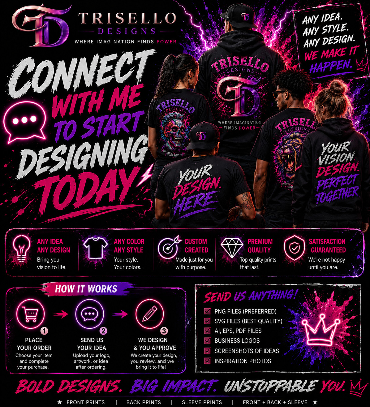 Custom Cotton t-shirt | Graphic Design | Personlized Design | Unisex