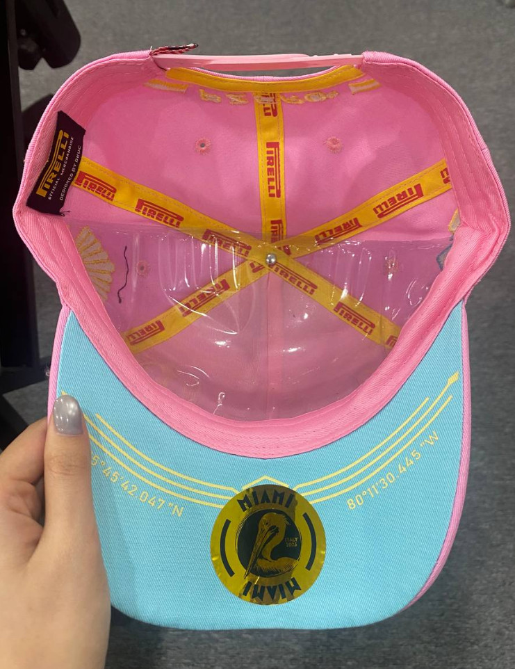 Pirelli F1 Miami GP Pink Podium Adjustable Baseball Cap Hat – New 2026