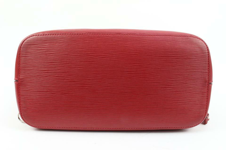 Louis Vuitton Red Epi Leather Neverfull MM Tote Bag 121lv49