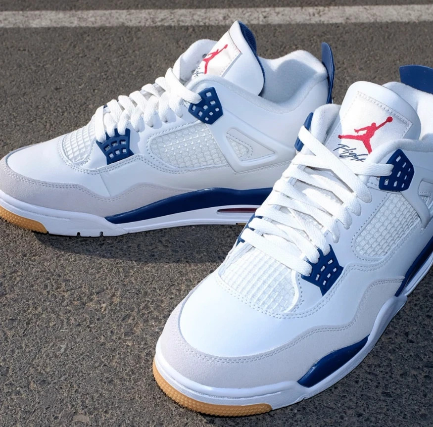 Jordan 4 Retro SB “Navy Blue” Men’s Mid Top Basketball Shoes Size 7-12
