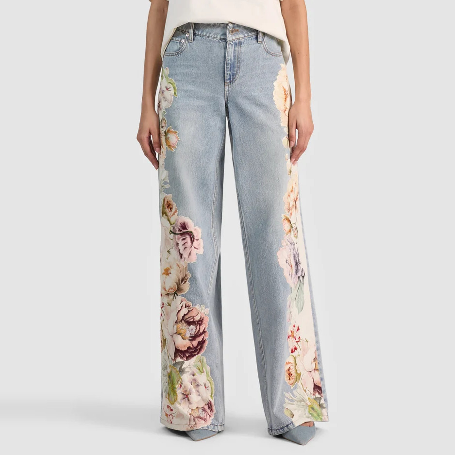 Alice+Olivia 2026SS AMAZING EMBROIDERED JEAN