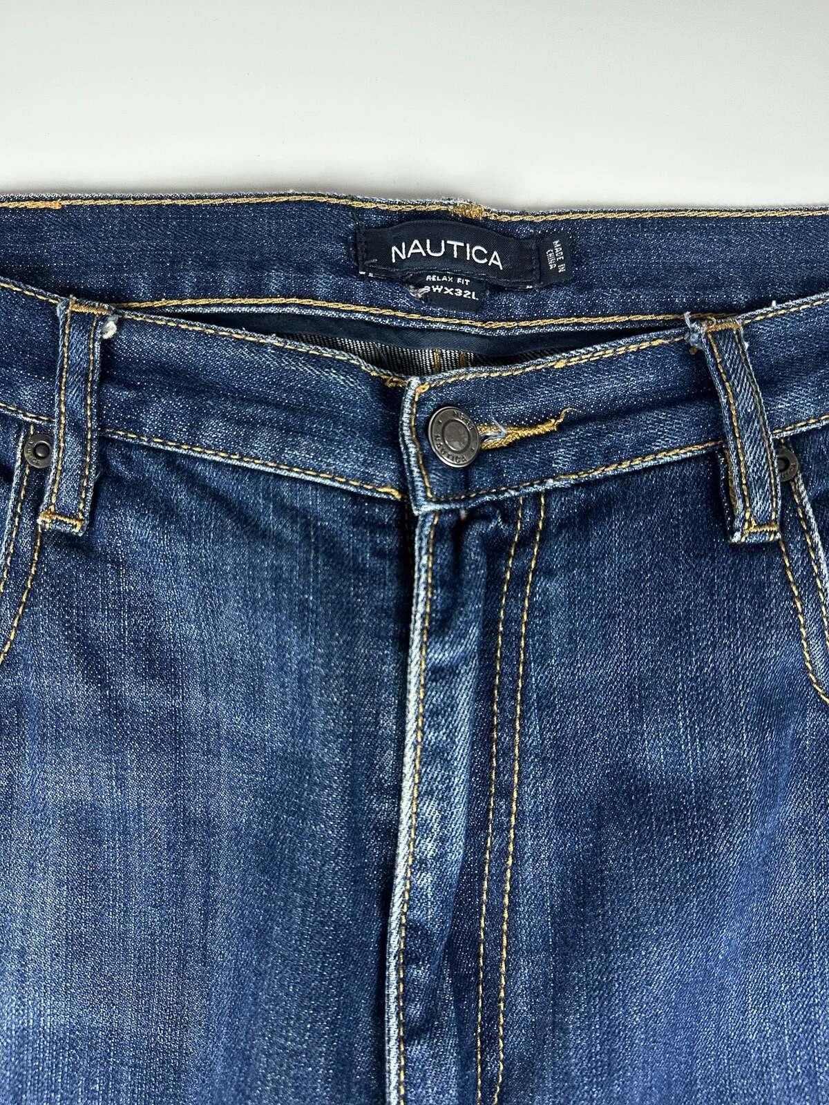 Vintage 00s Nautica Relaxed Wide Fit 5-Pocket Denim Jeans 38×32
