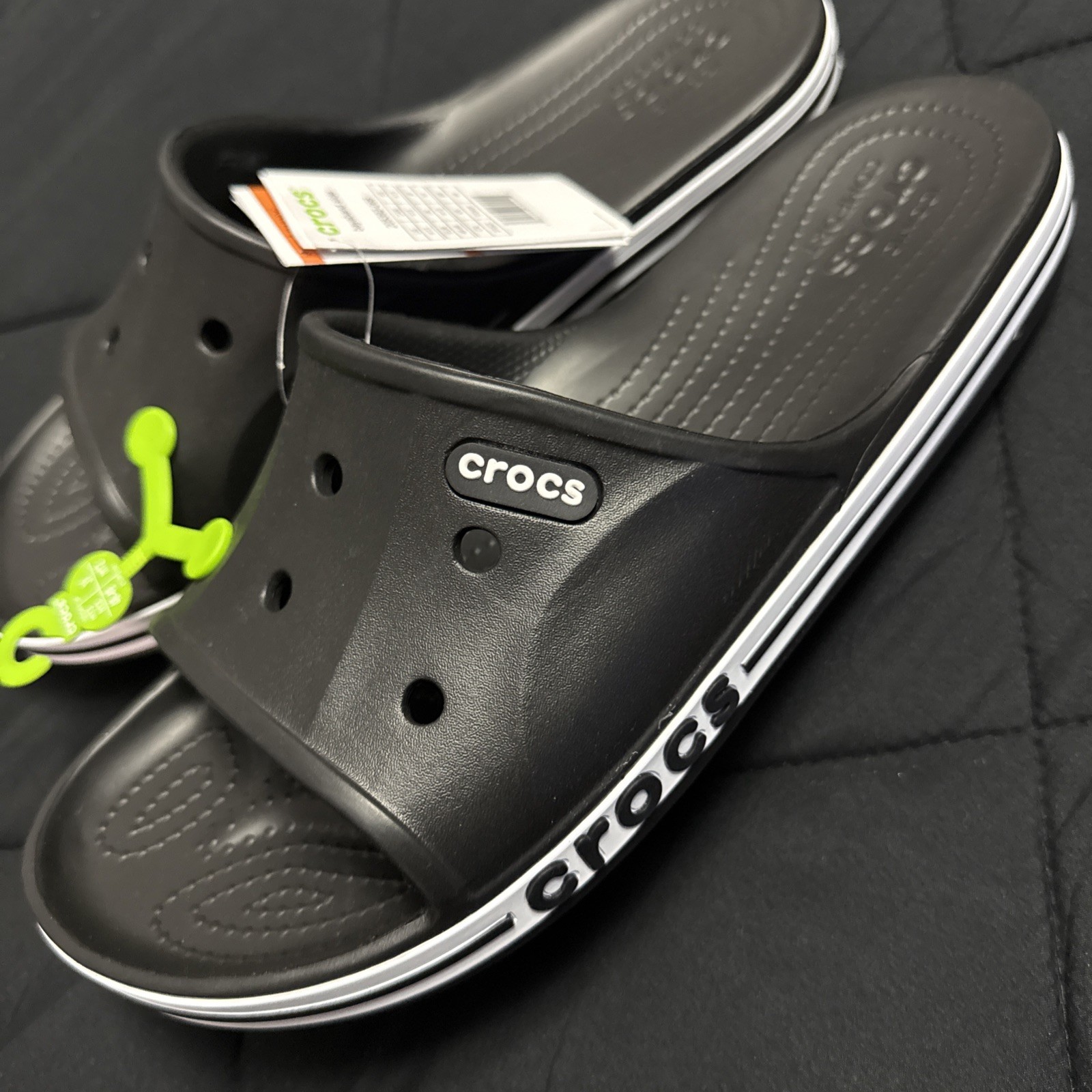 Crocs Men and Women’s Bayaband Black Slide Sandals Mens Size 13