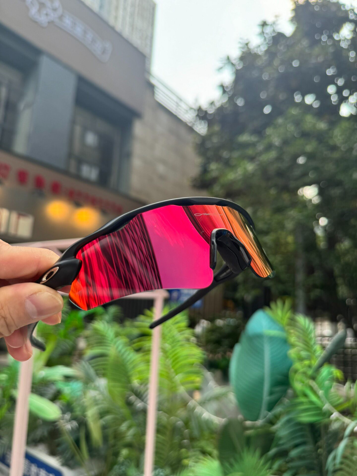 Oakley Radar EV Path OO9208 Lightweight Sunglasses Matte Black Frame Prizm Red L