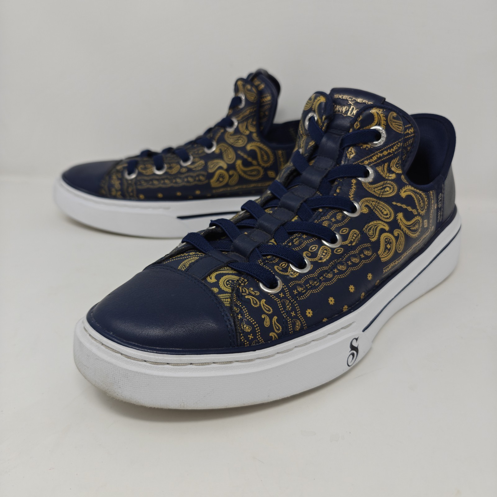 Skechers x Snoop Dogg Snoop One Double G Slip-Ins Size 10 Navy Gold