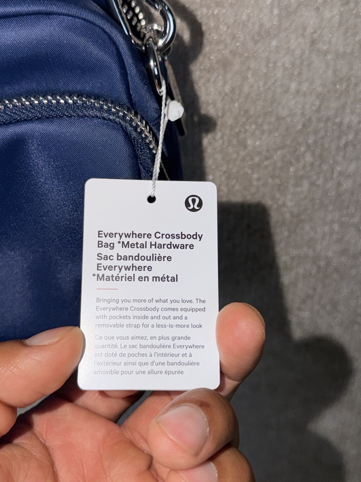 Lululemon Everywhere Crossbody 2L Metal Hardware Color Club Blue/Silver