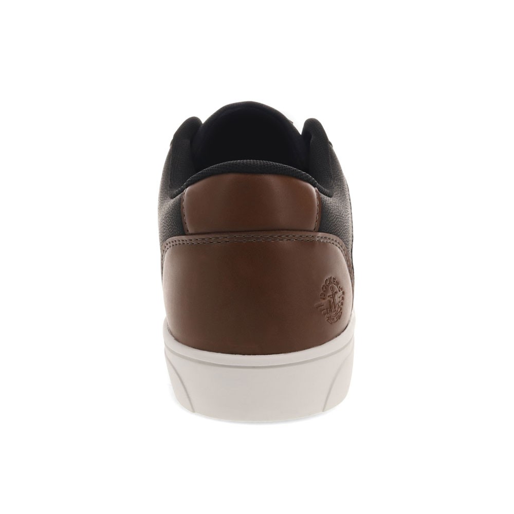 Dockers Mens Jensen Synthetic Leather Casual Lace Up Sneaker Shoe
