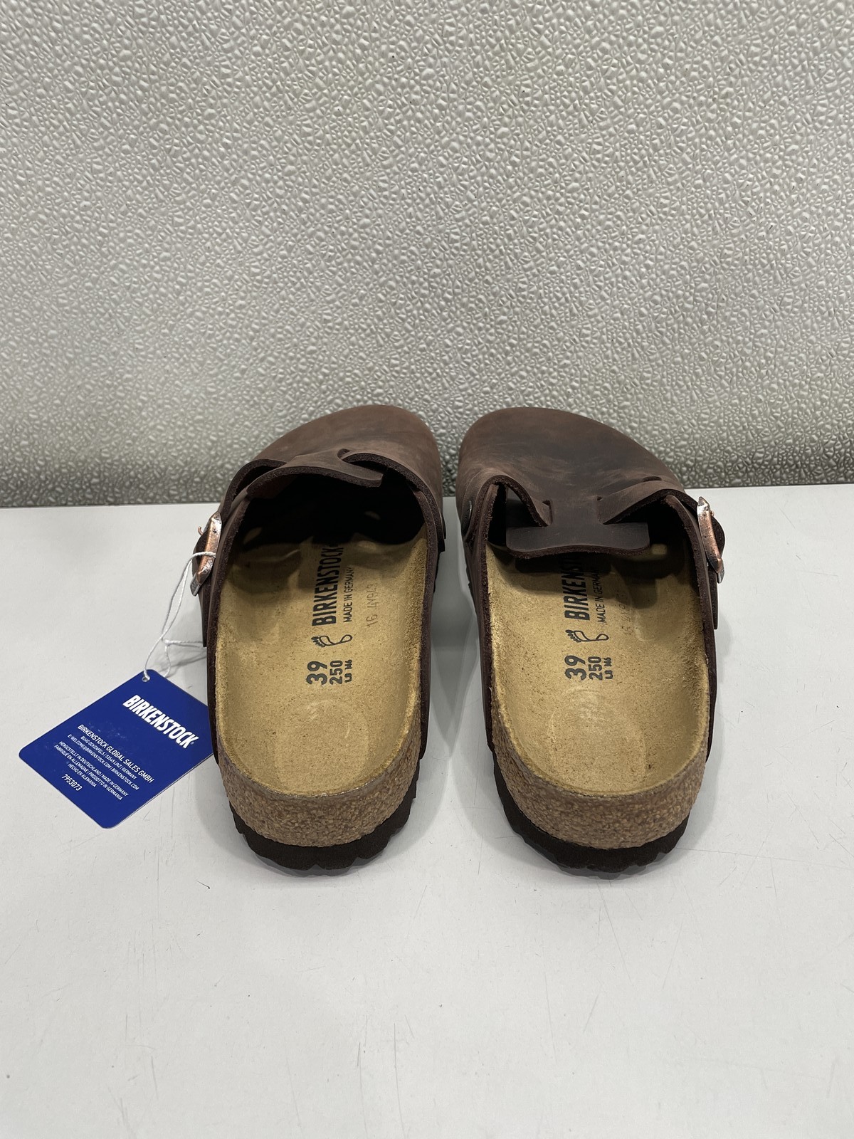 Birkenstock Boston Oiled Leather Clog Unisex W8, M6 In Habana