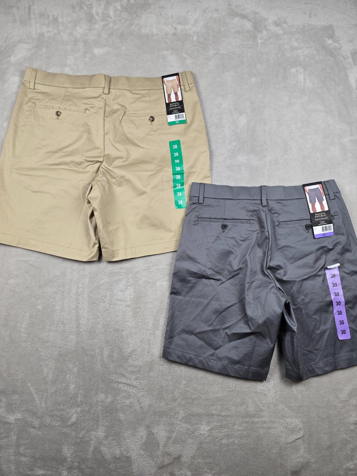 Banana Republic Stretch Chino Shorts Mens 9″ Inseam Quick Dry Pick Color Size