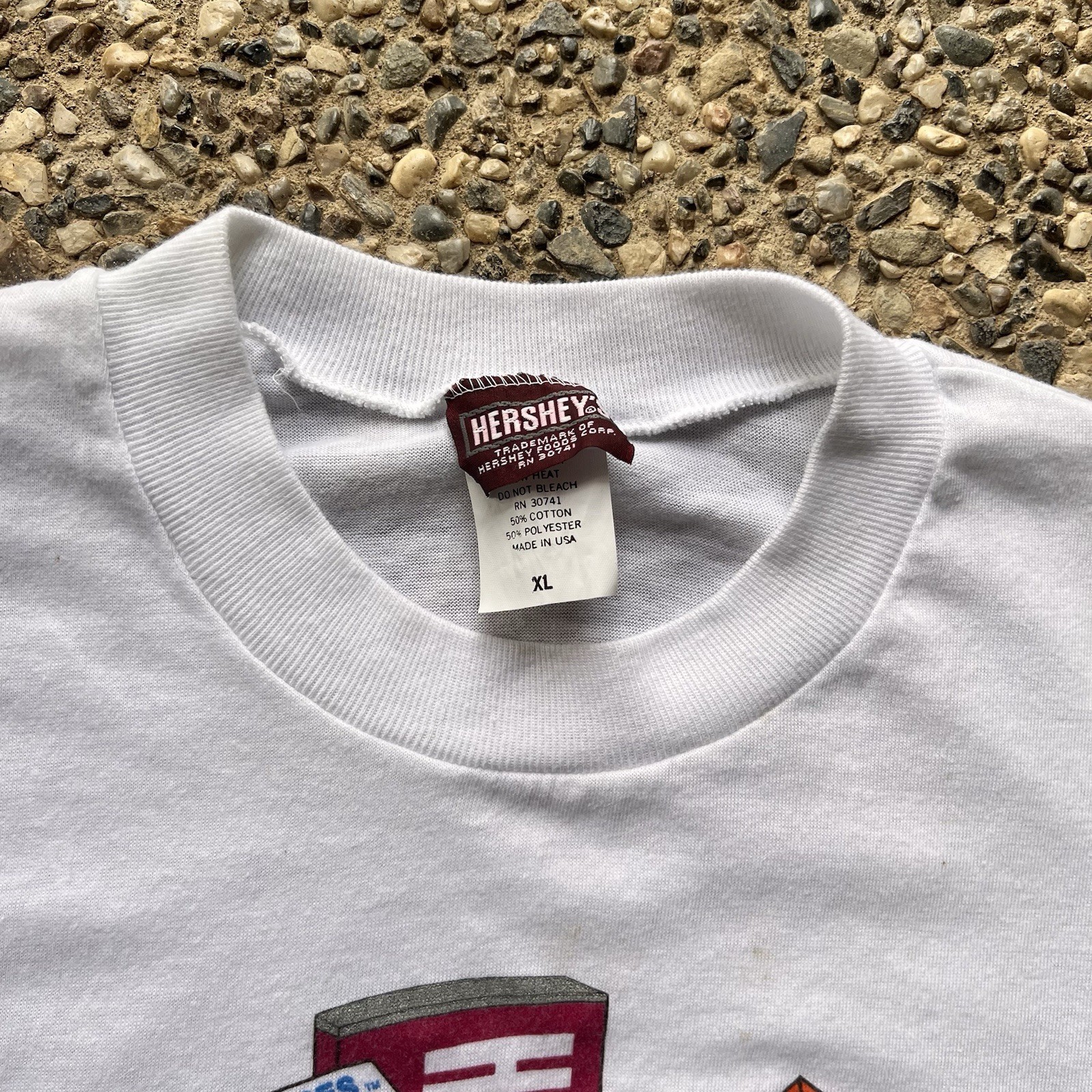 Vintage Hershey’s Candy Shirt 80s 90s Orchestra Music Reese’s Men’s XL