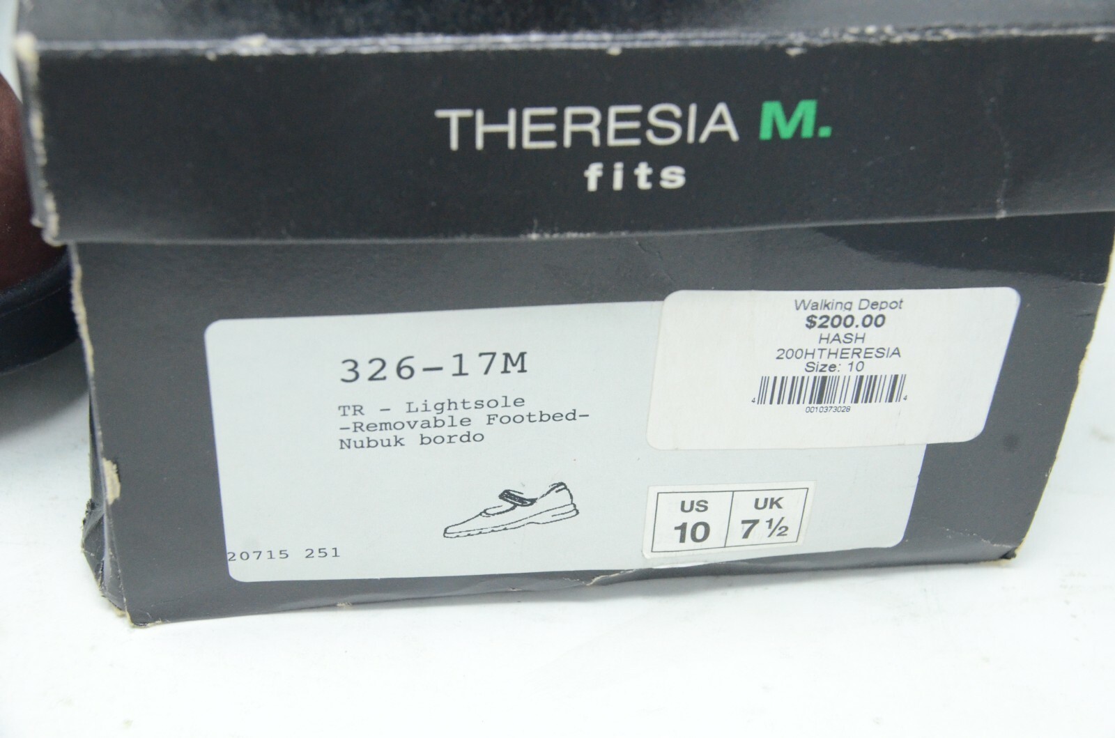 Women’s Theresia M Bordo Nubuck Casual Mary Jane Comfort Shoes. US Size 10