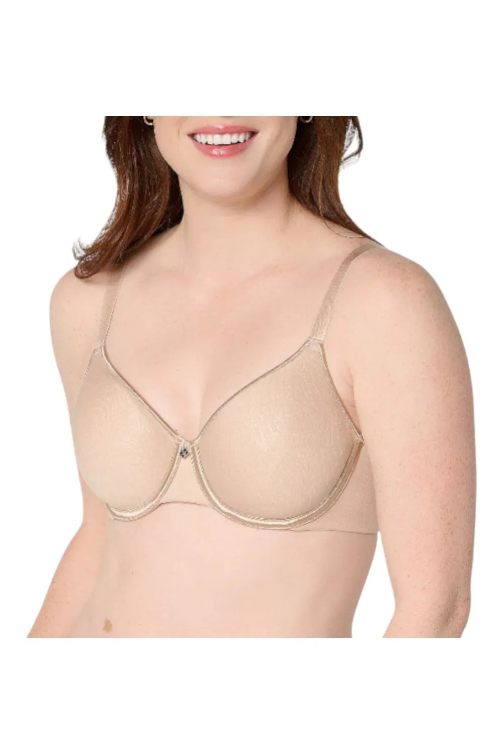 Breezies Women’s Featherlite Breathe Underwire T-Shirt Bra Beige