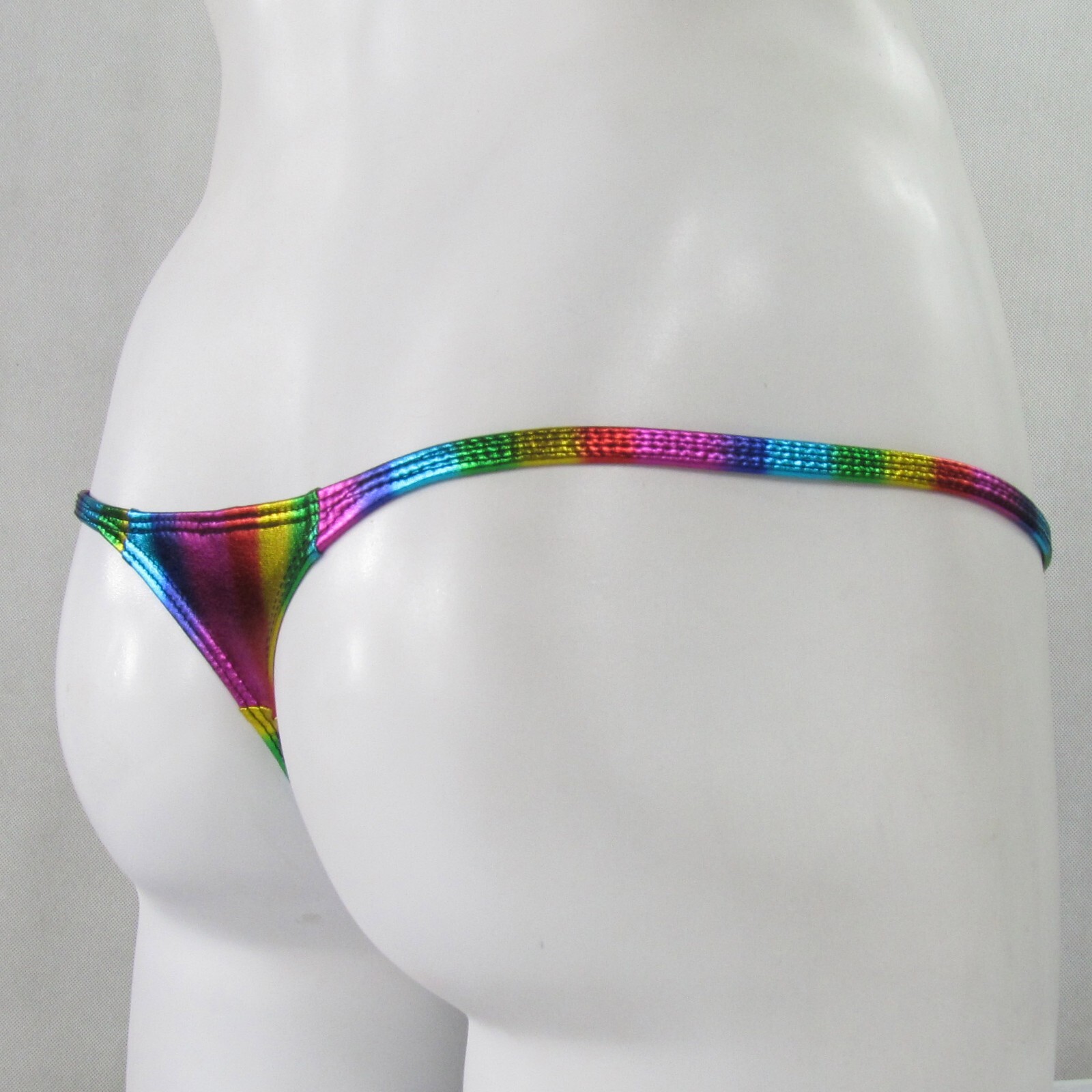 K4033 K403 Mens Grape Smugglers Pouch String ThongCoated Metallic Shiny