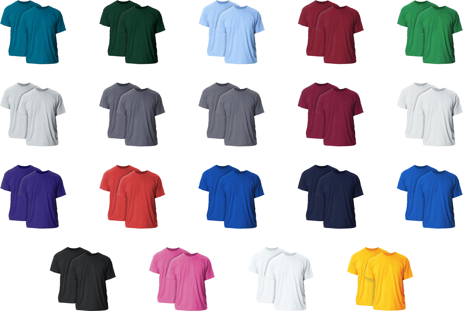 Gildan Men’s Ultra Cotton Adult T-Shirt (2 Pack)