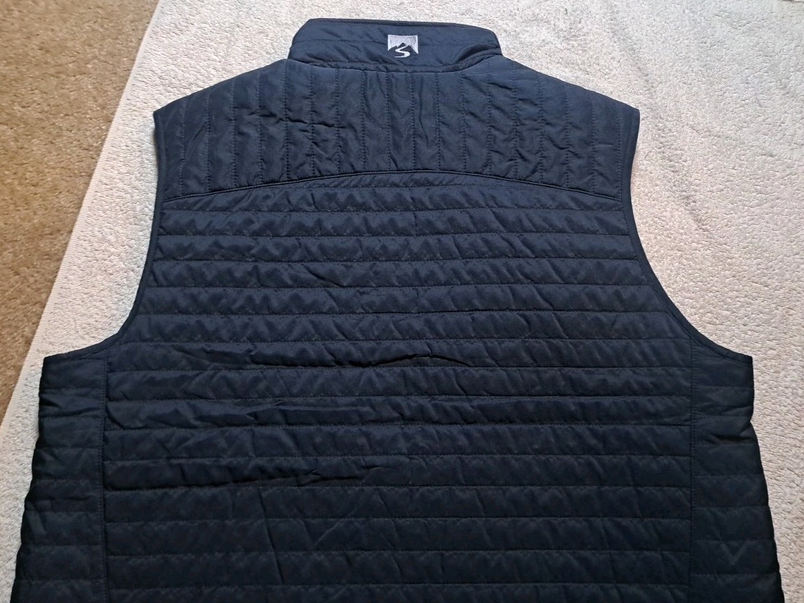 Goldman Sachs Quilted Puffer Vest Men XL Blue Finance Storm Creek Employee Tech