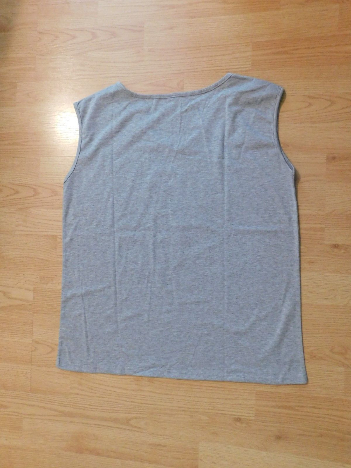 Womens XL (12-14) Tank Top – Gray – Polyester & Spandex – Bust is 43″ – New