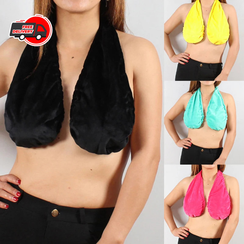 Comfortable Tata Towels Bras Crop Top Women Clothing Solid Polyester Velvet Bra
