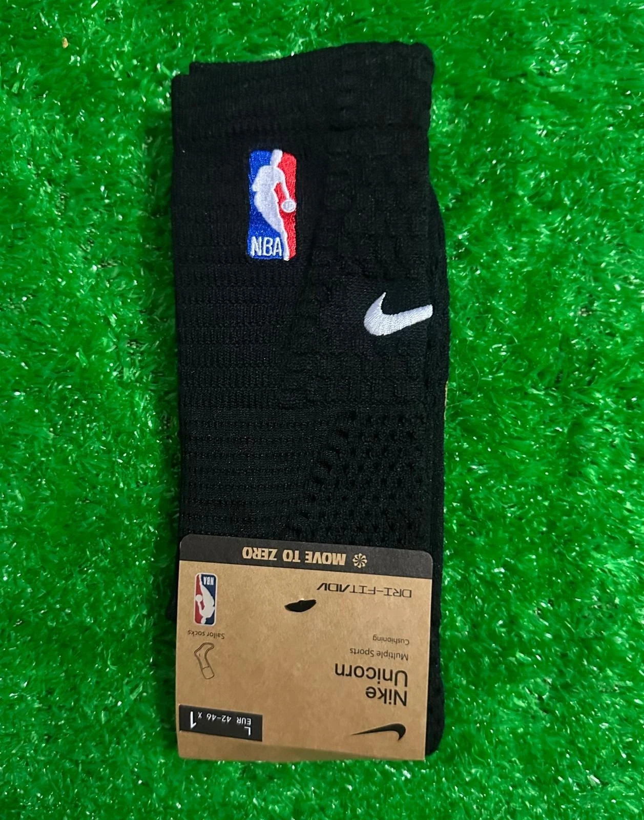 Nike NBA Unicorn Cushioned Socks Elite DRI-FIT Socks -Size L Full Length