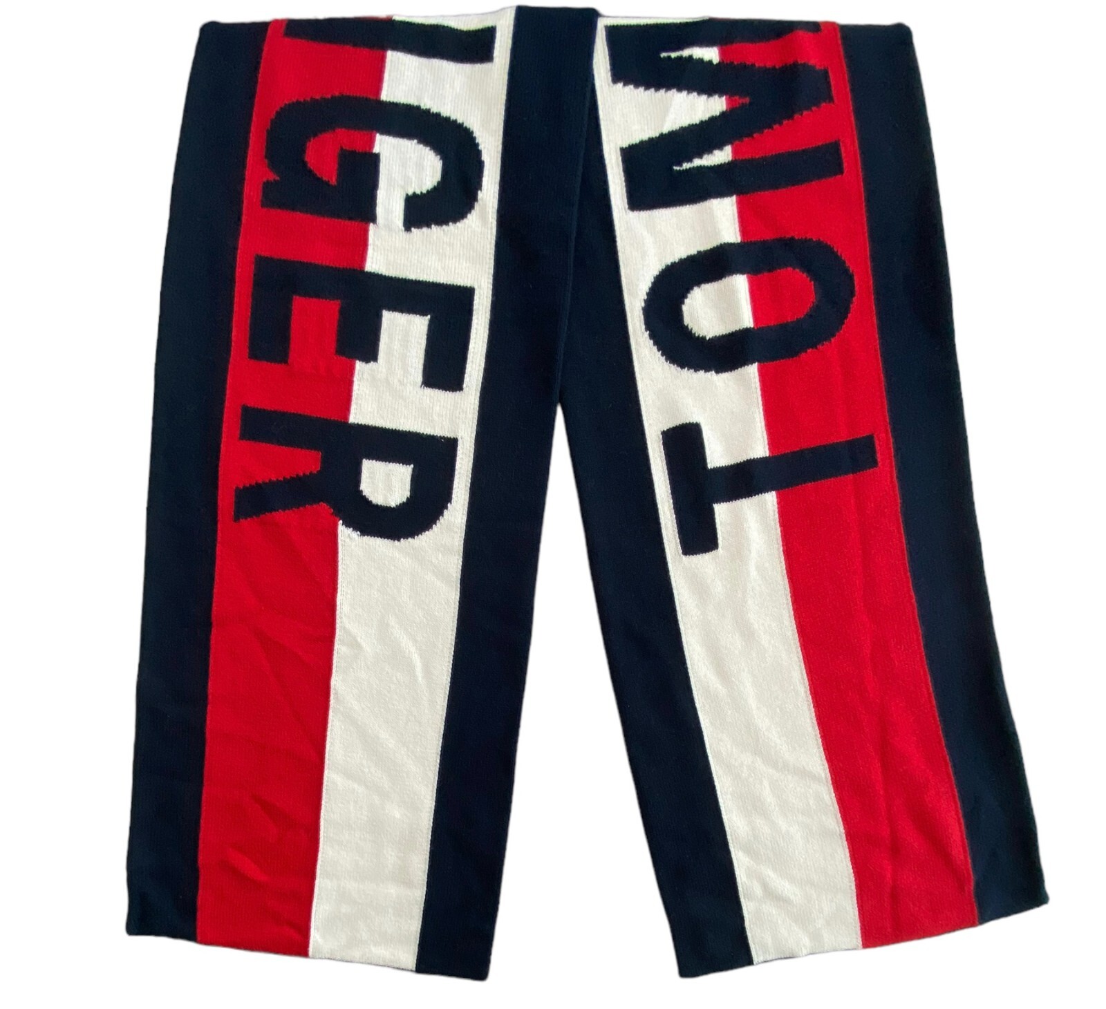 Tommy Hilfiger Winter Scarf Neck Warmer Logo Red White Blue Buyer’s Choice New