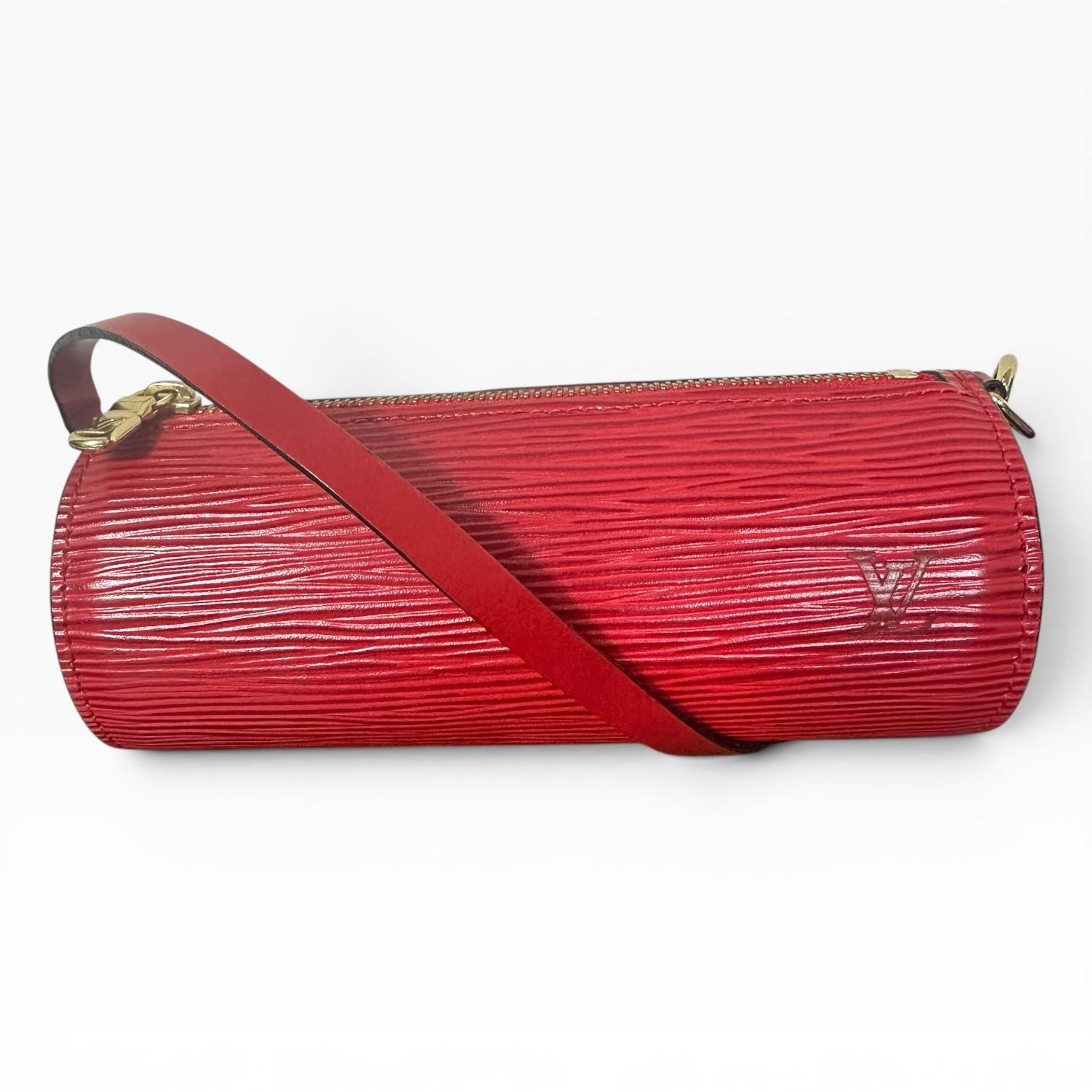 Louis Vuitton Vintage Mini Papillon Shoulder Bag Womens Red Epi Leather France