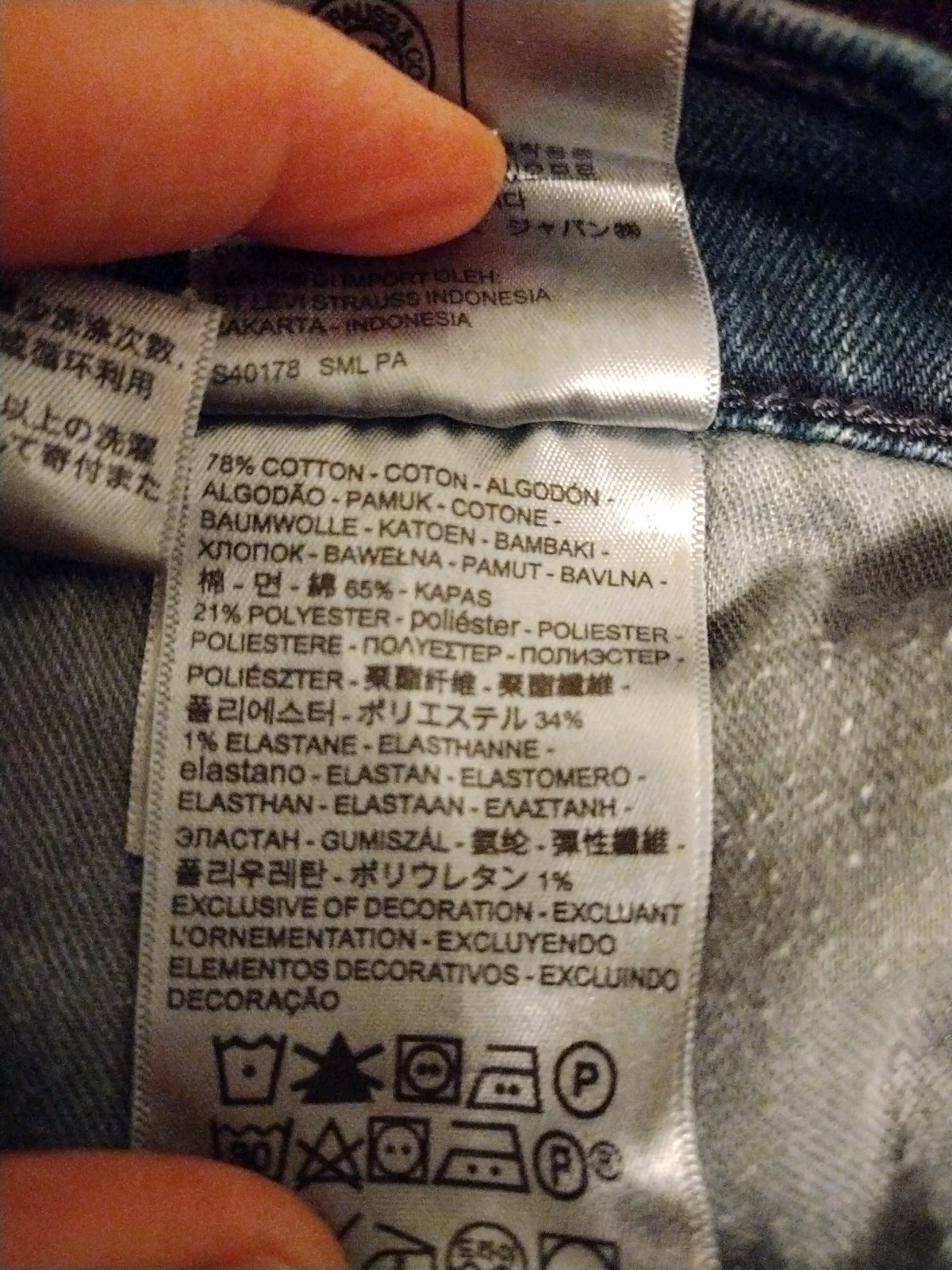 Levi’s Mens 502 All Seasons Tech Jeans Size 36×30 Dark Wash Blue Denim