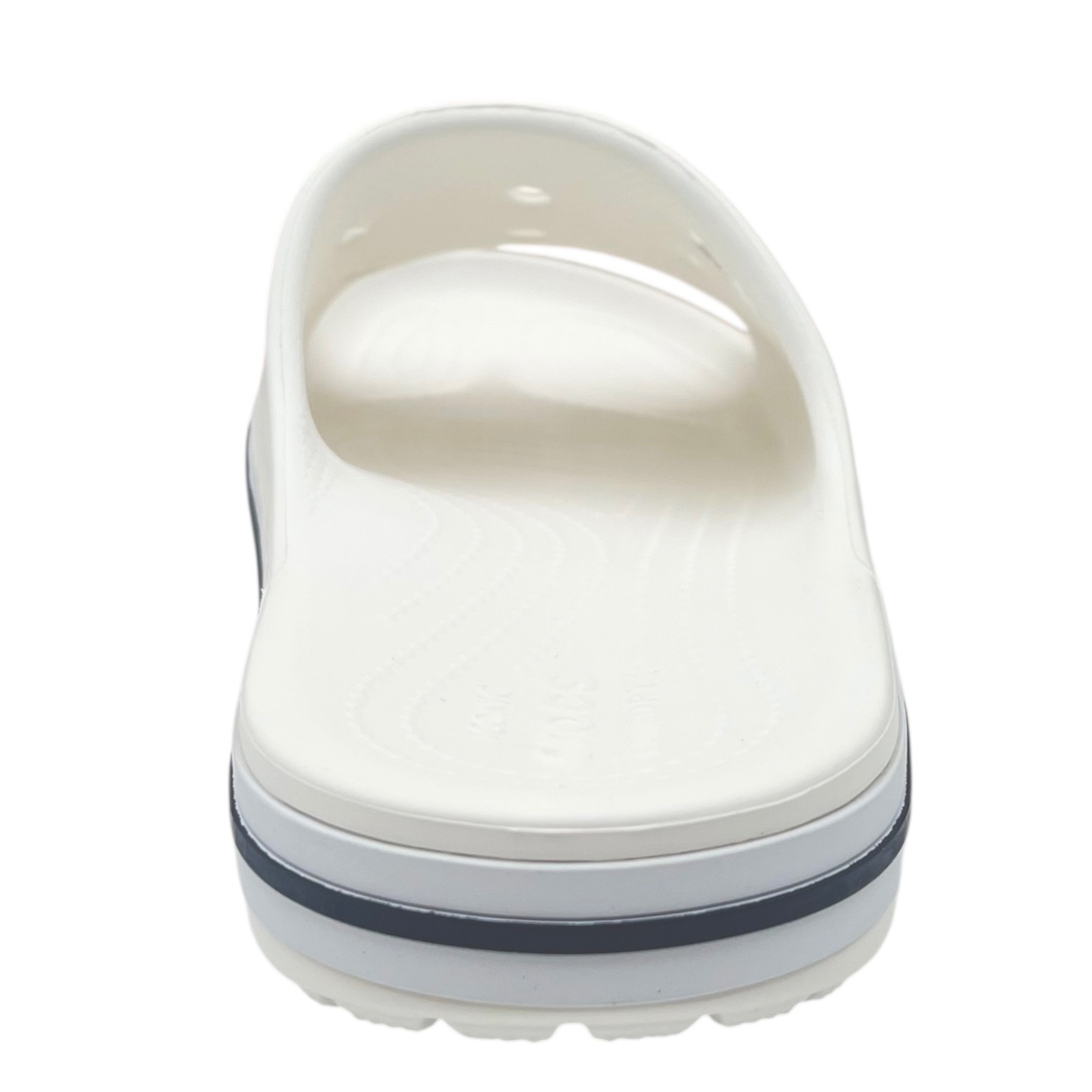Crocs Bayaband Womens Slide Sandal Size 9 White Navy Water Friendly Lightweight