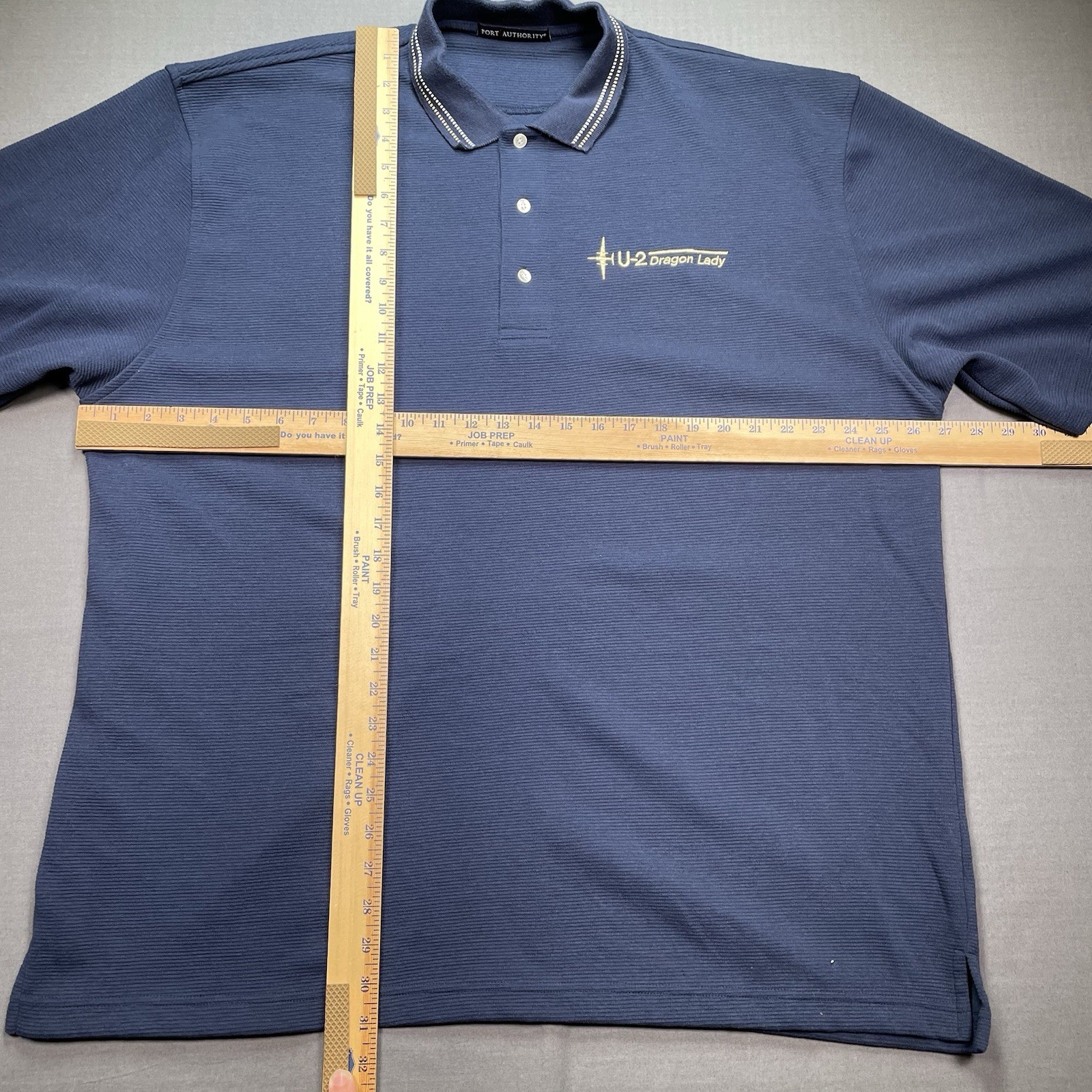 Skunk Works Polo Mens 2XL Lockheed Martin U2 Team Dragon Lady Military Spy plane