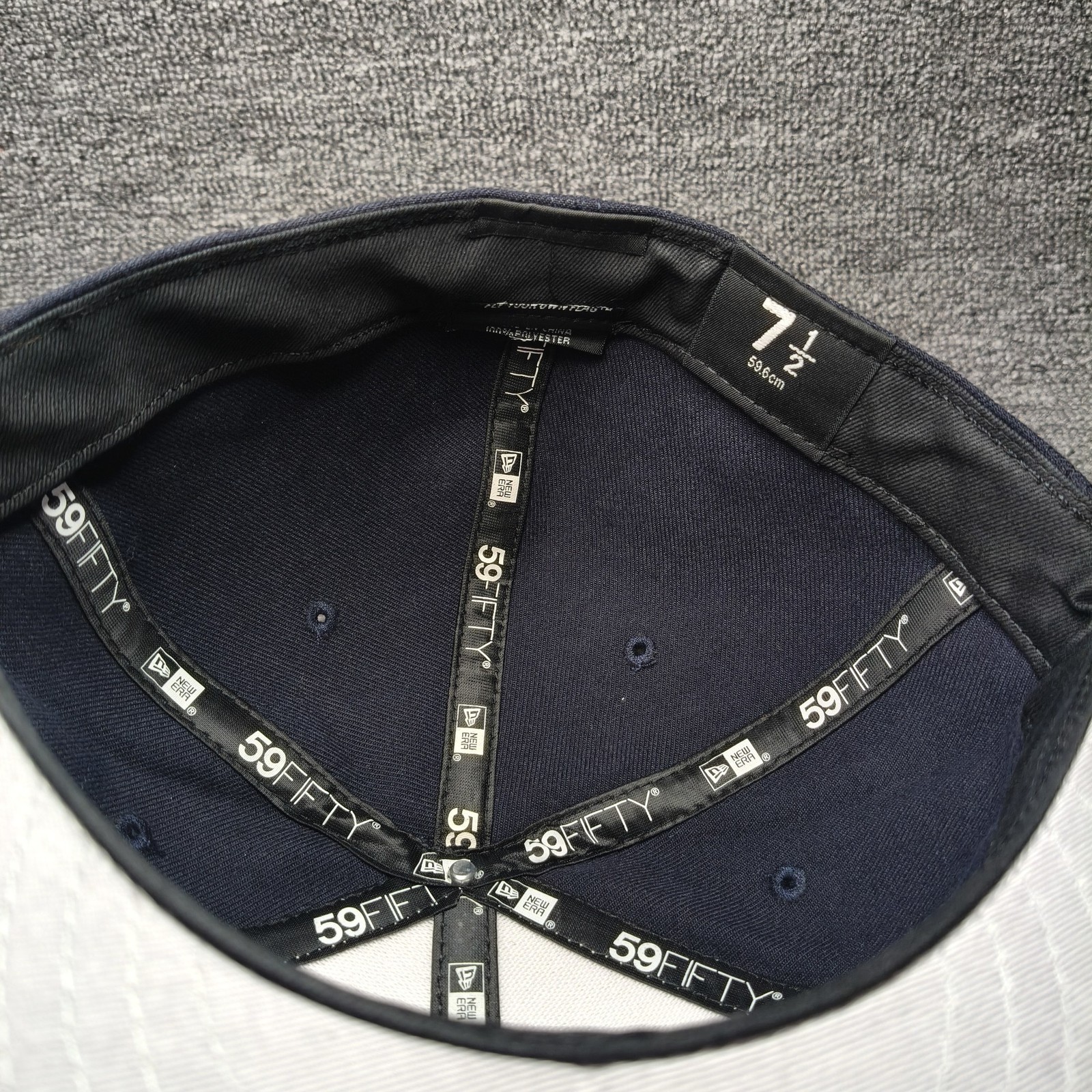 New Era USA 59FIFTY Fitted Flat Brim Red White Blue Hat 7 1 2