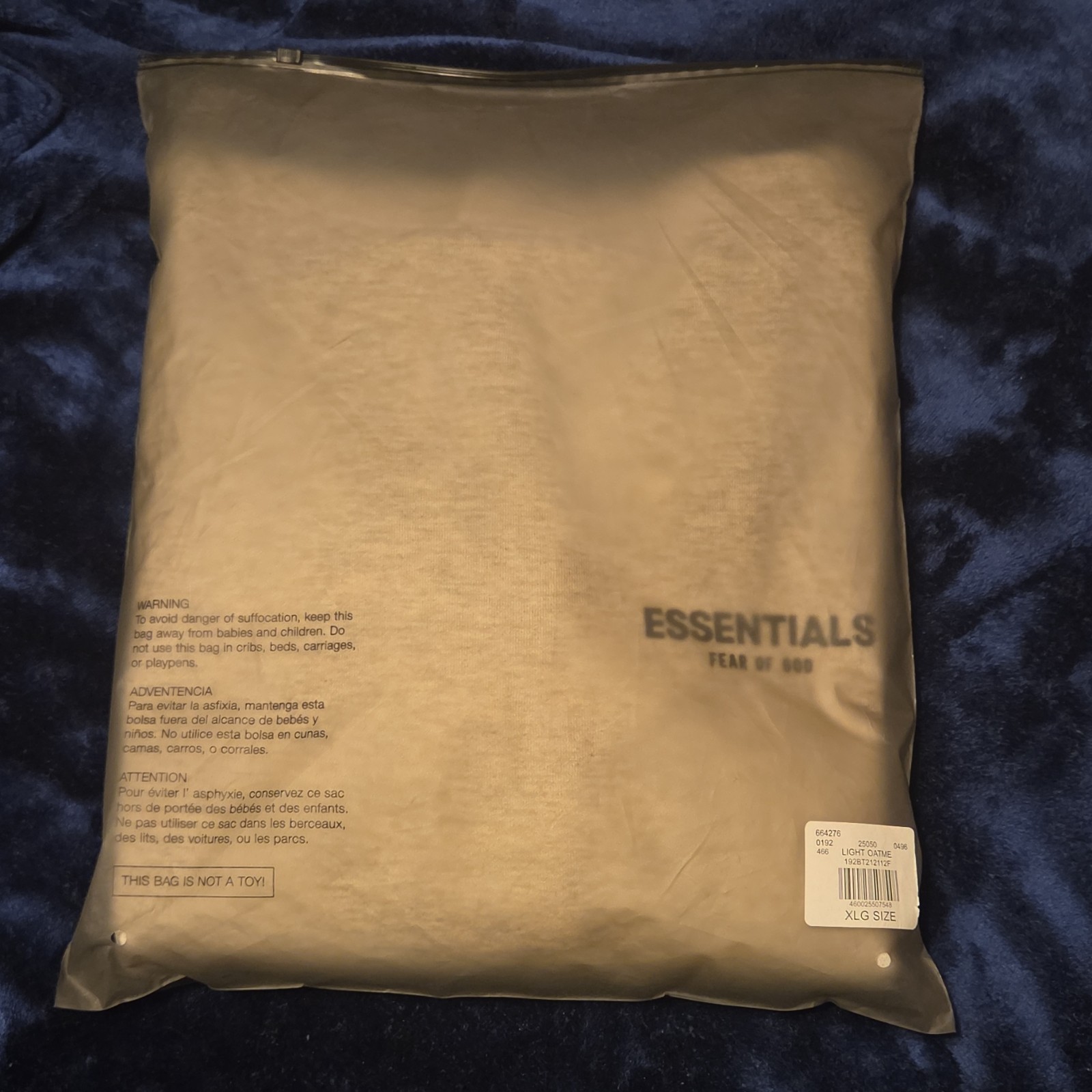 ESSENTIALS Fear of God Essentials Logo Pullover Hoodie Beige XL