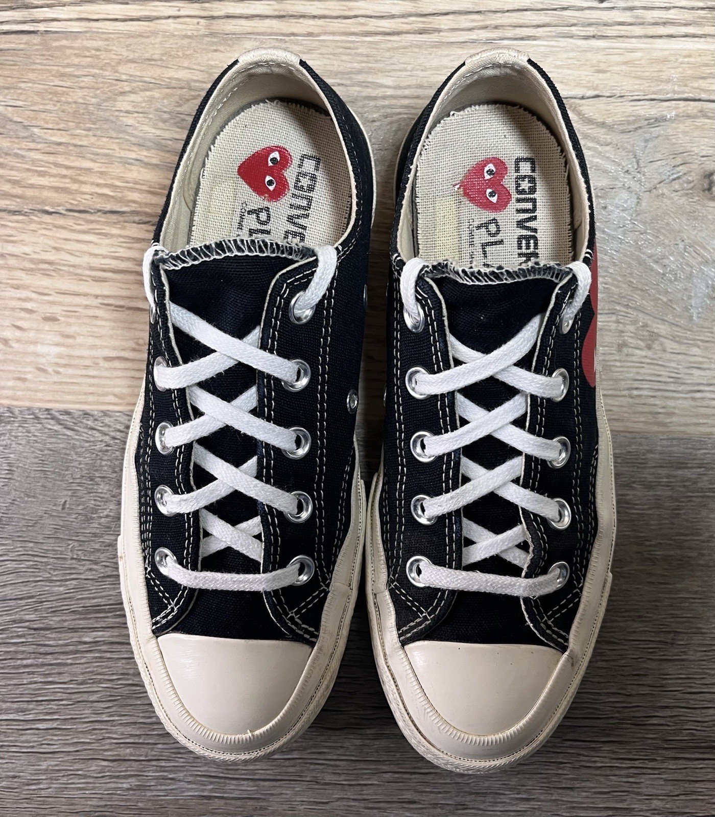 Converse All Star x Comme des Garcons Sneakers Men 4/Women 6 Low Chuck Taylors