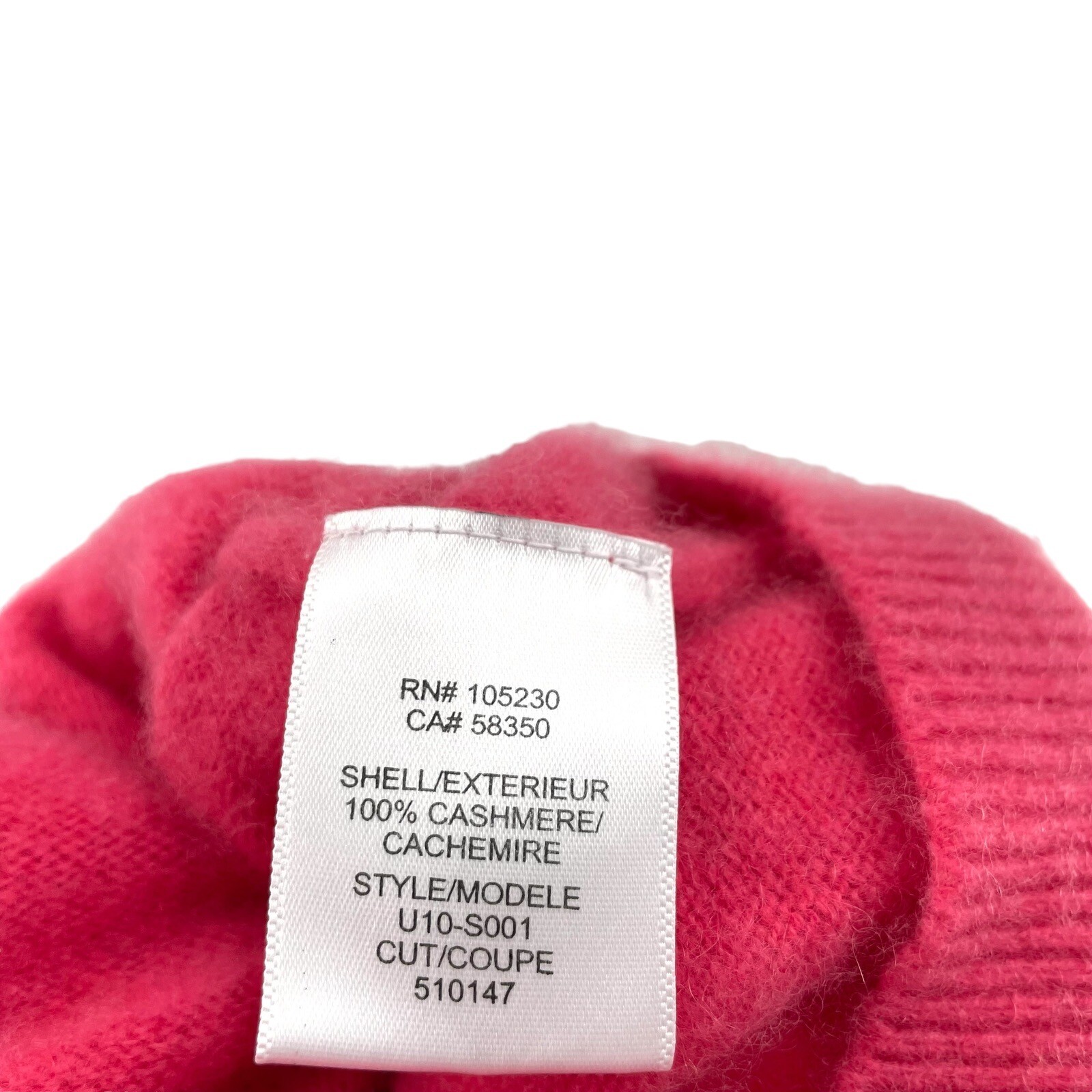 Equipment 100% Cashmere Crew-Neck Long Sleeve Sweater Bright Pink size Small