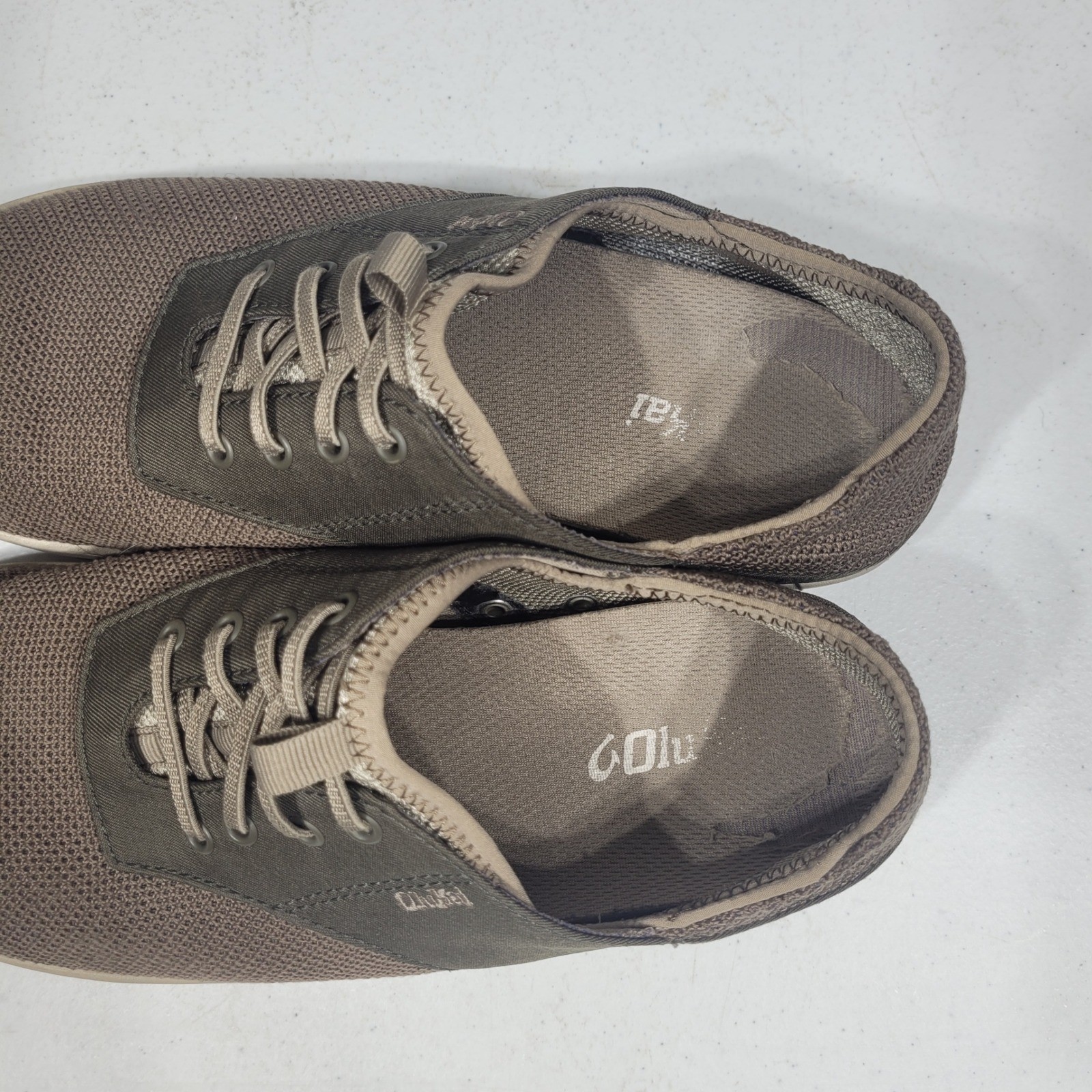 OluKai Shoes Mens 9 Brown Nohea Moku Mesh Casual Boat Slip On