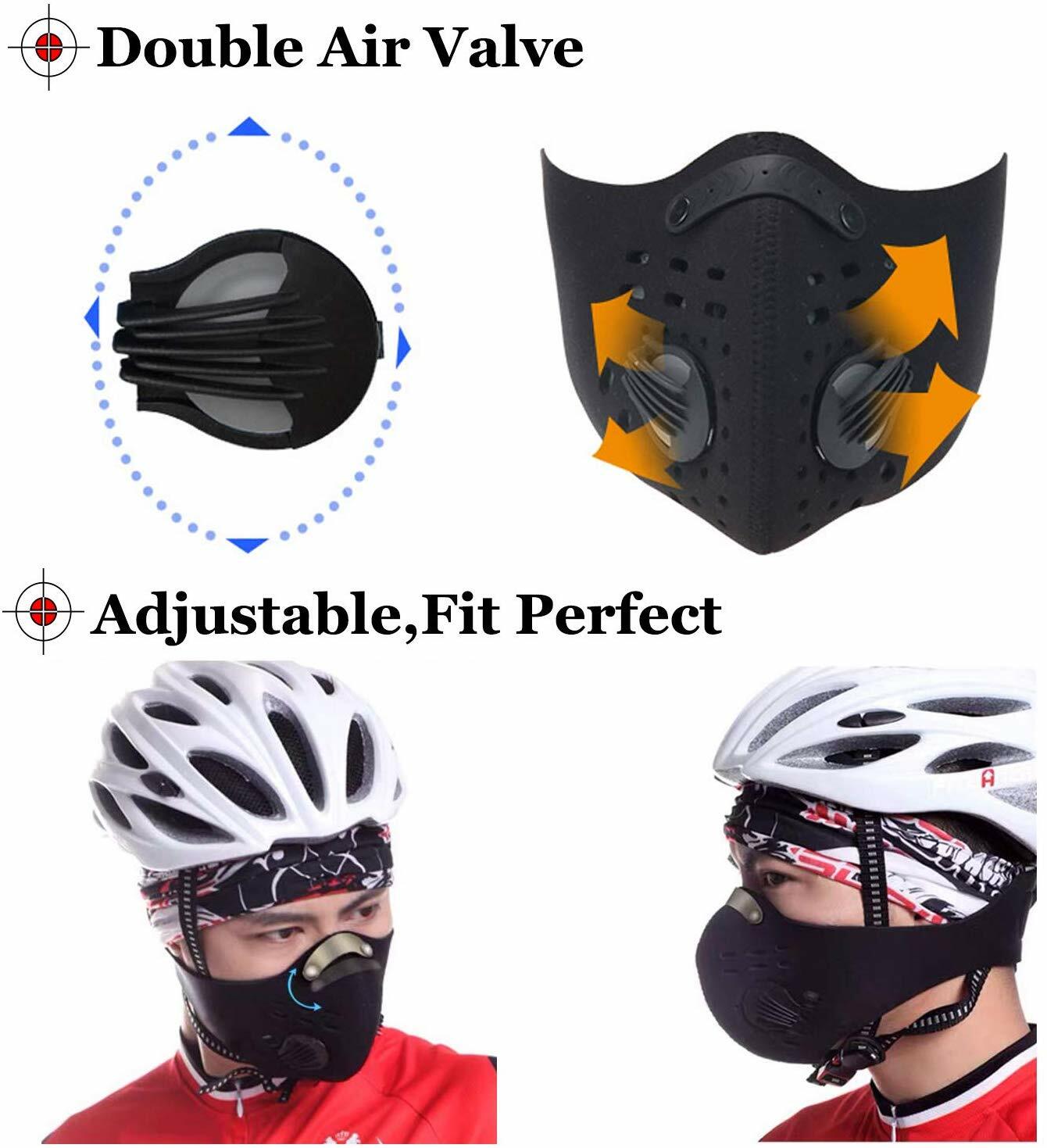 Reusable Face Mask with Filter Air Filtration Mask with Vent Mask Woodworking US