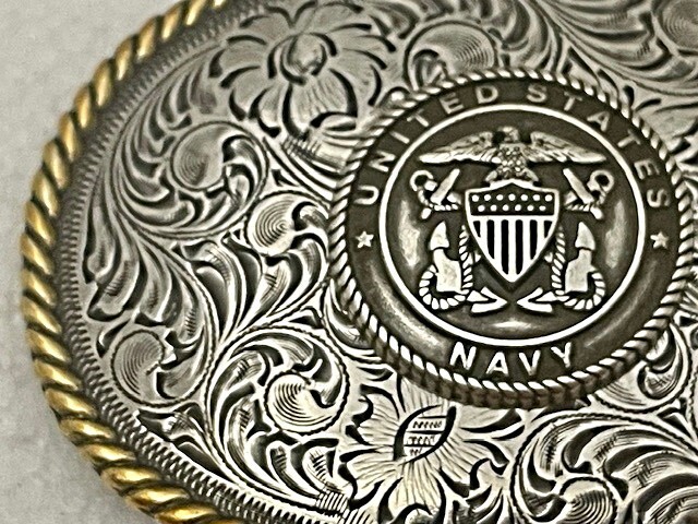 United States Navy Western Style Buckle