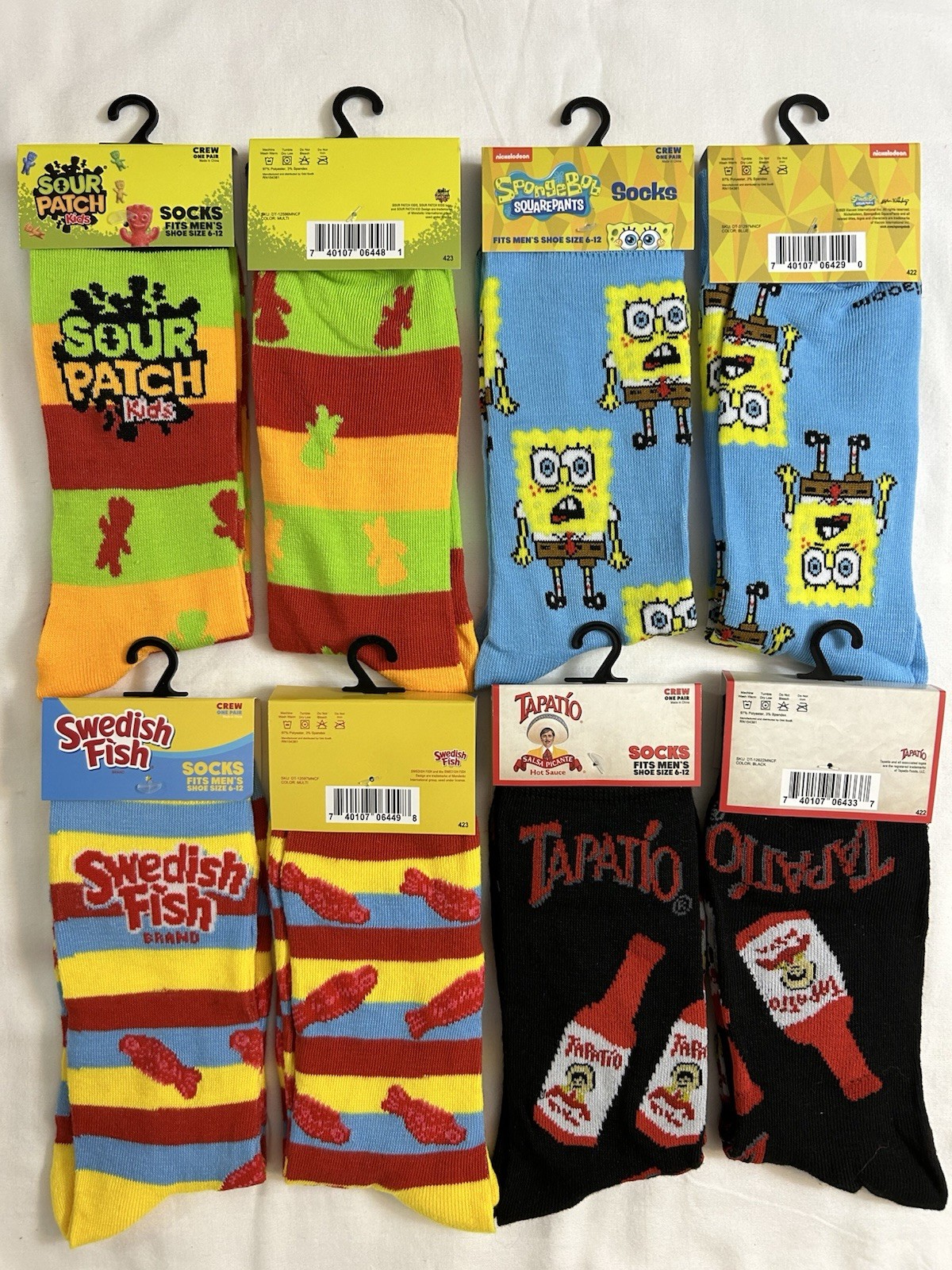 Original Odd Sox Crazy Funny Novelty Crew Socks Adult Men’s Women’s Size 6-12