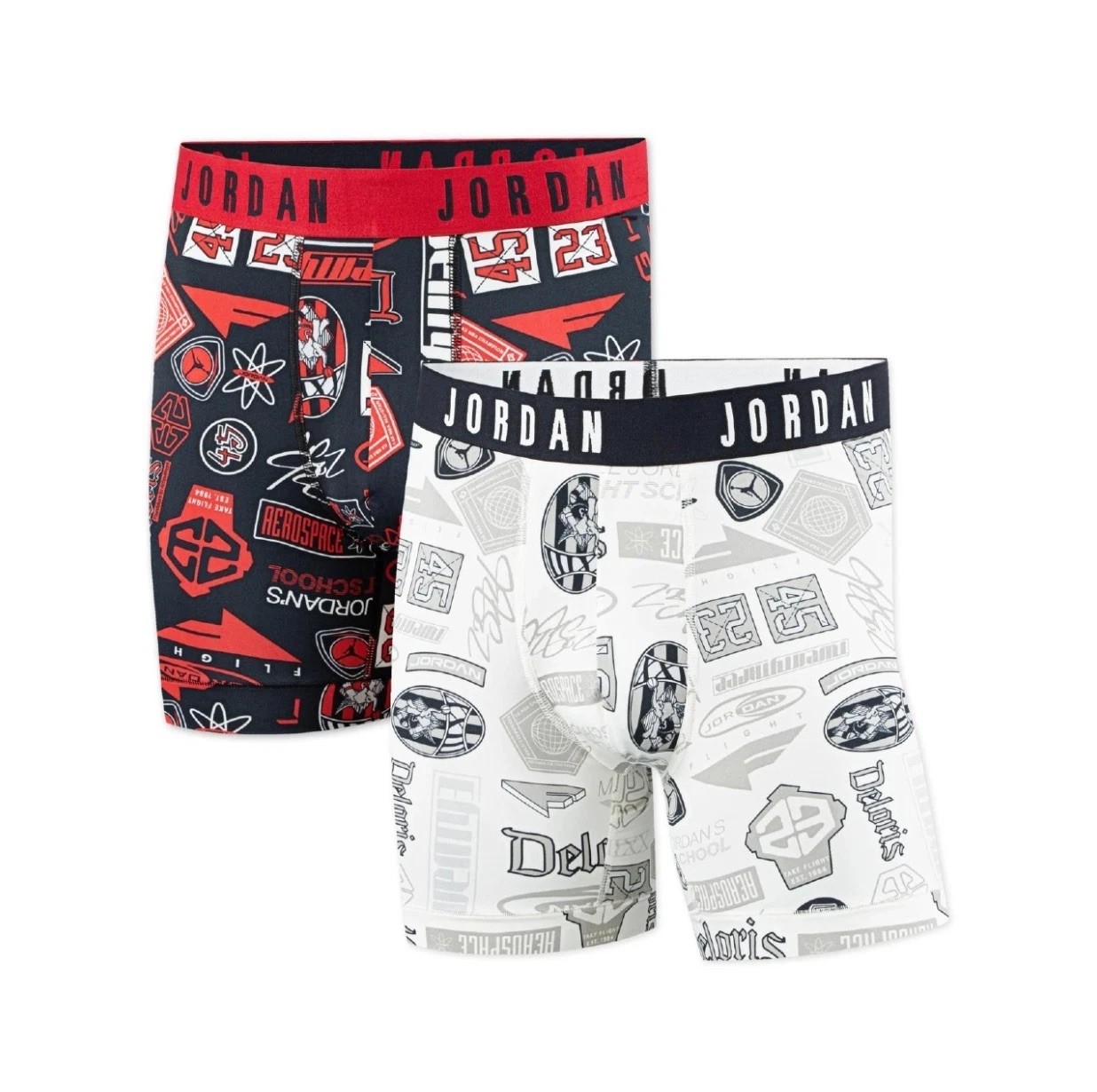 NWT. Jordan. 2 Pack. Flight Cotton Stretch Boxer Briefs. Blue. MRSP. $38.00