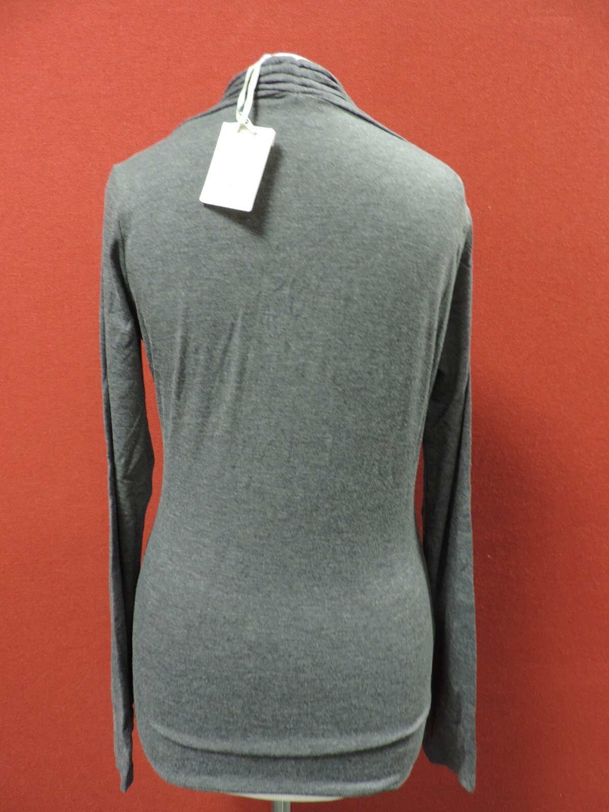 Solstice Slit Front Long Sleeve Yoga T-Shirt Grey UK S RRP £46 LN121 MM 14